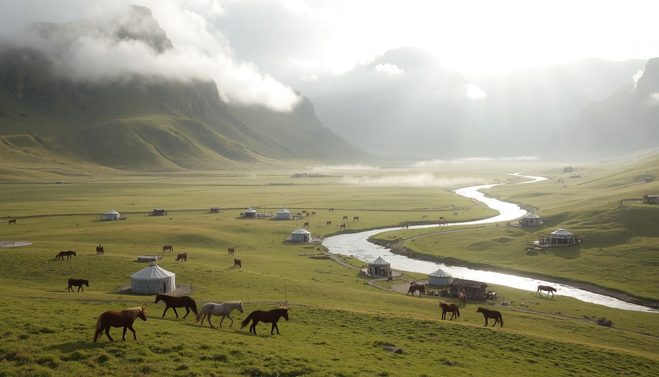 Graphic representation of Mongolia